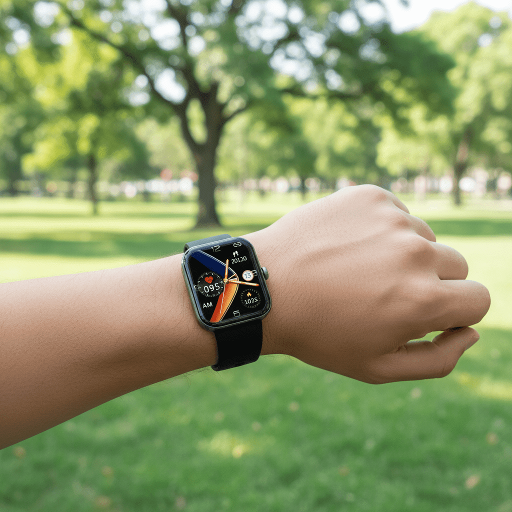 Smart Health Watch with Glucose Monitor and Fitness Tracker