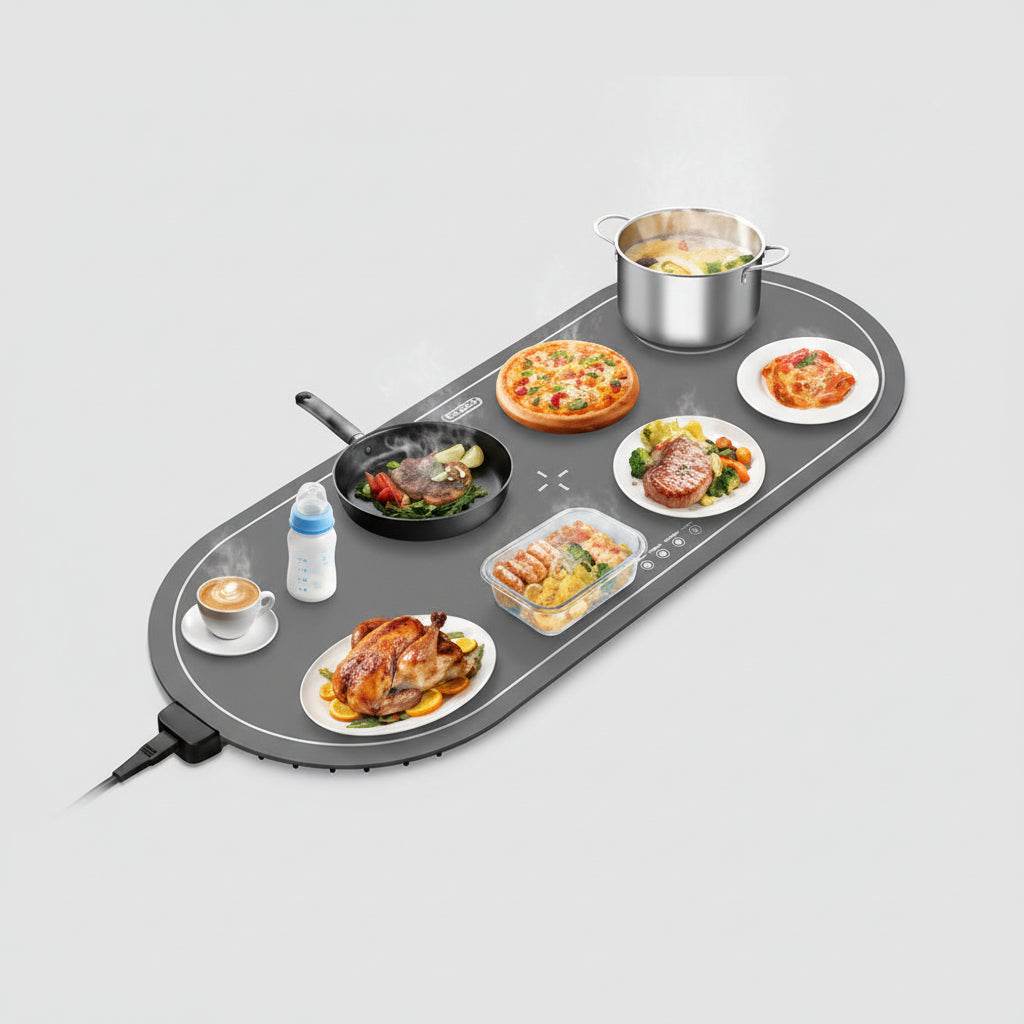 Electric Food Warming Mat with Adjustable Temperature Timer