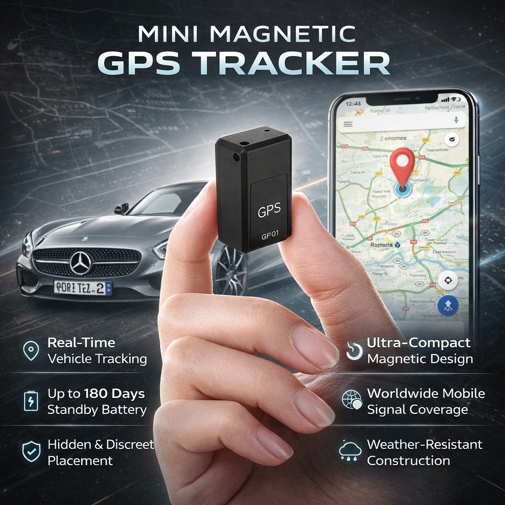 Mini Magnetic GPS Tracker for Real-Time Vehicle Tracking