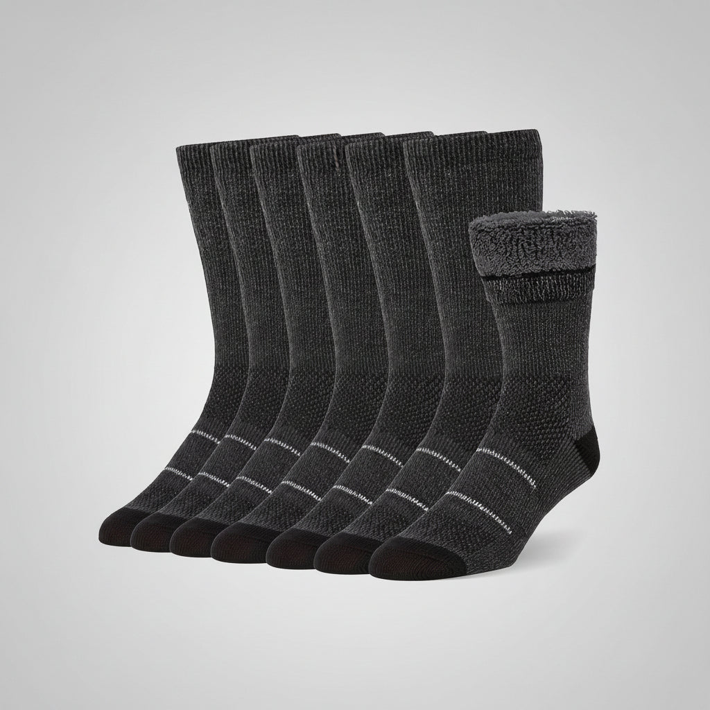 Velvet Hiking Socks for Men and Women - Warmth and Comfort, 3 Pairs