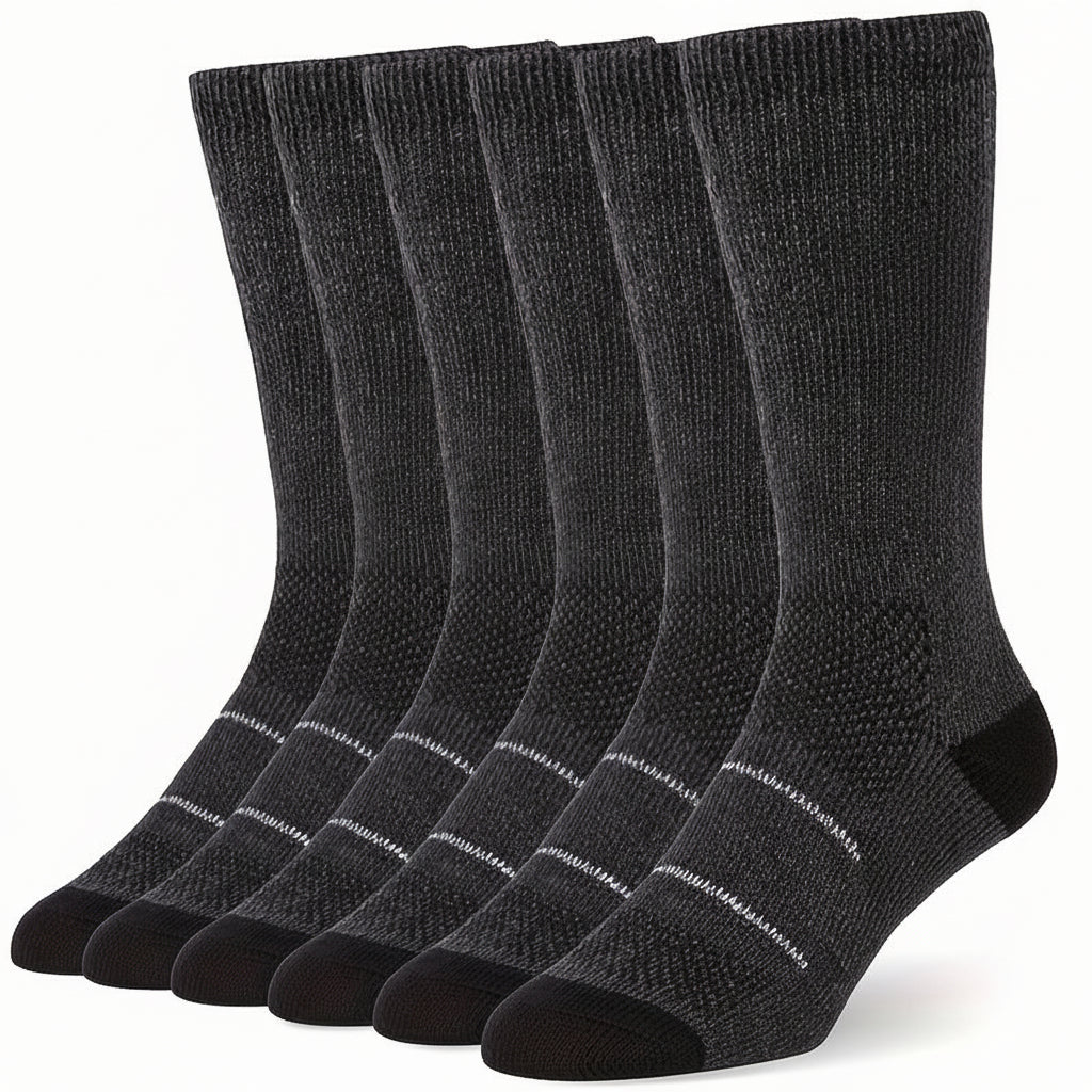 Velvet Hiking Socks for Men and Women - Warmth and Comfort, 3 Pairs