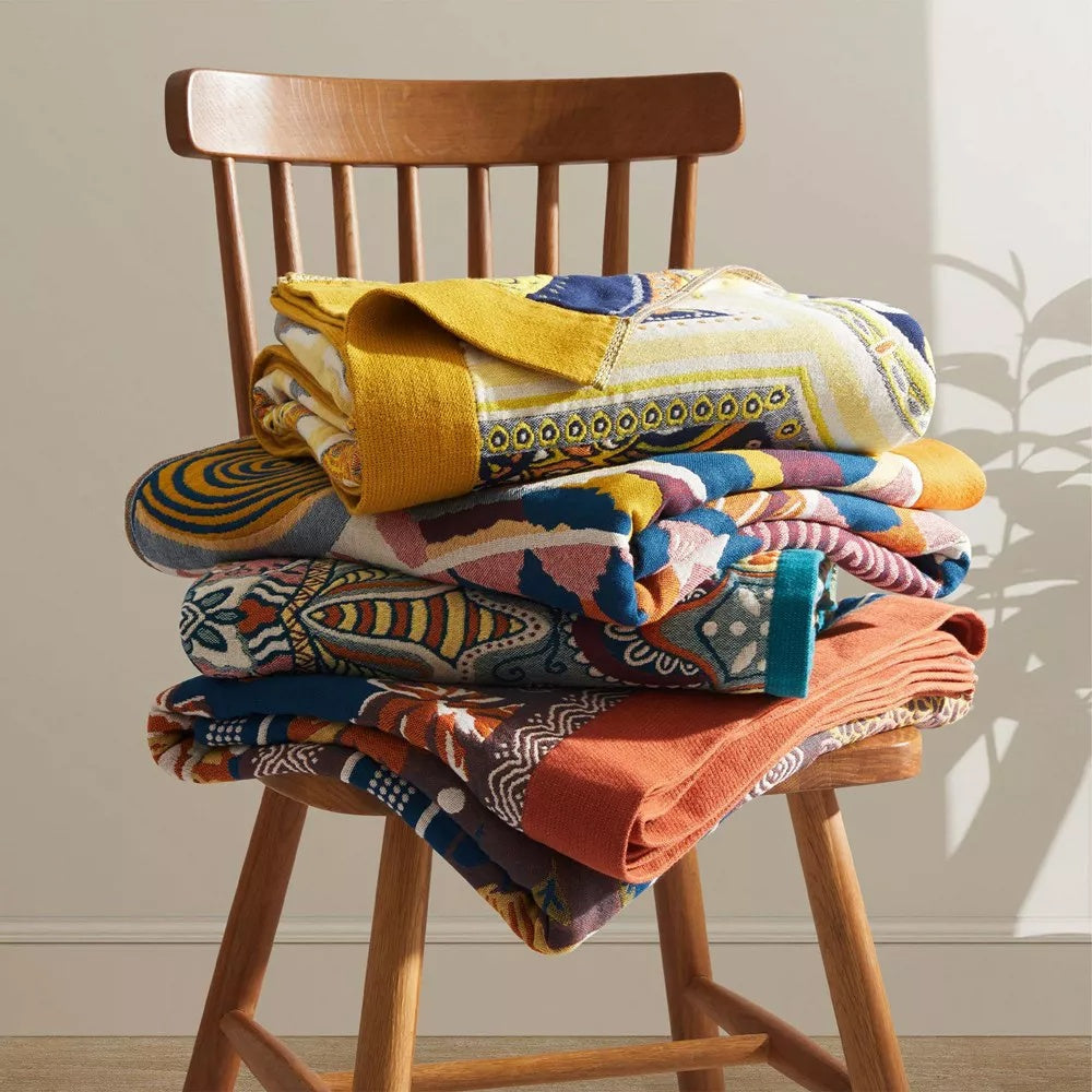 All-Season Soft Cotton Sunburst Blanket