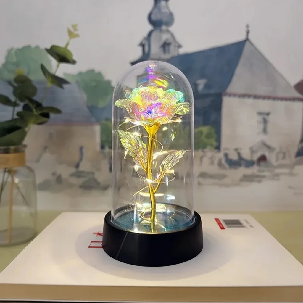 LED Light Artificial Rose Flower for Valentine's Day