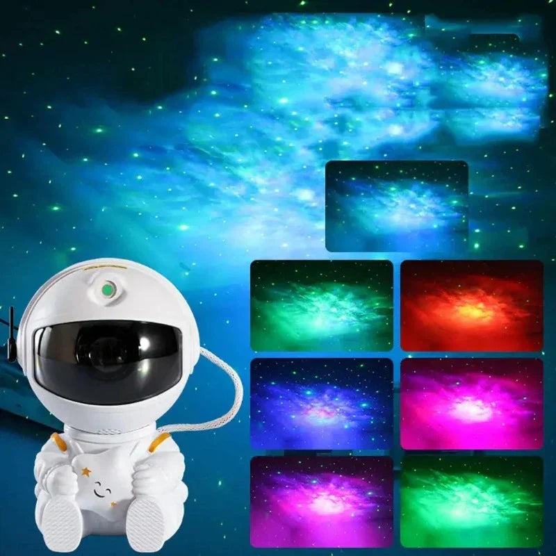 Astronaut Galaxy Star Projector Night Light with Remote Control