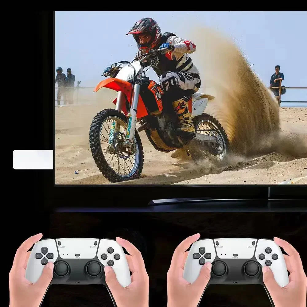 Wireless Retro HDMI Game Console with 20,000 Built-in Games and Dual Controllers