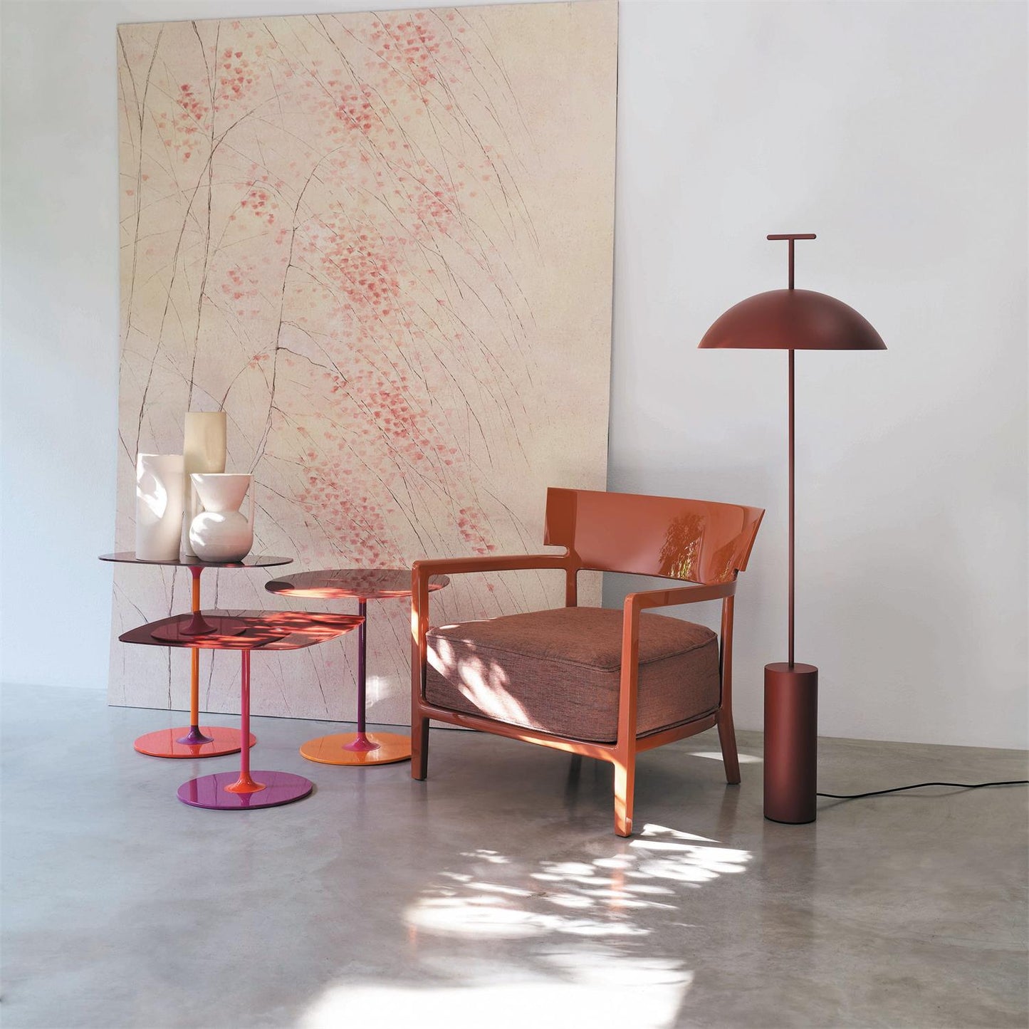 Modern Wood Floor Lamp with 15.7-Inch Shade