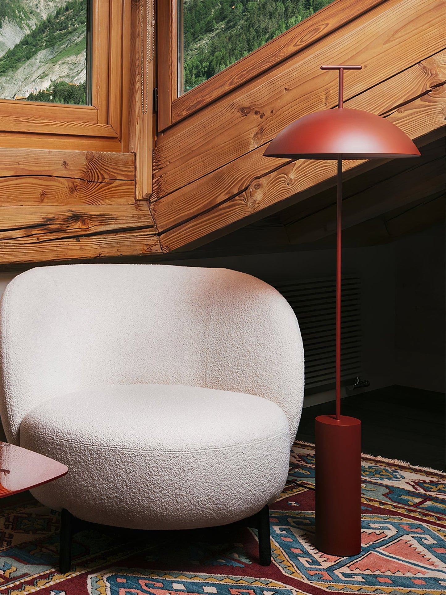 Modern Wood Floor Lamp with 15.7-Inch Shade