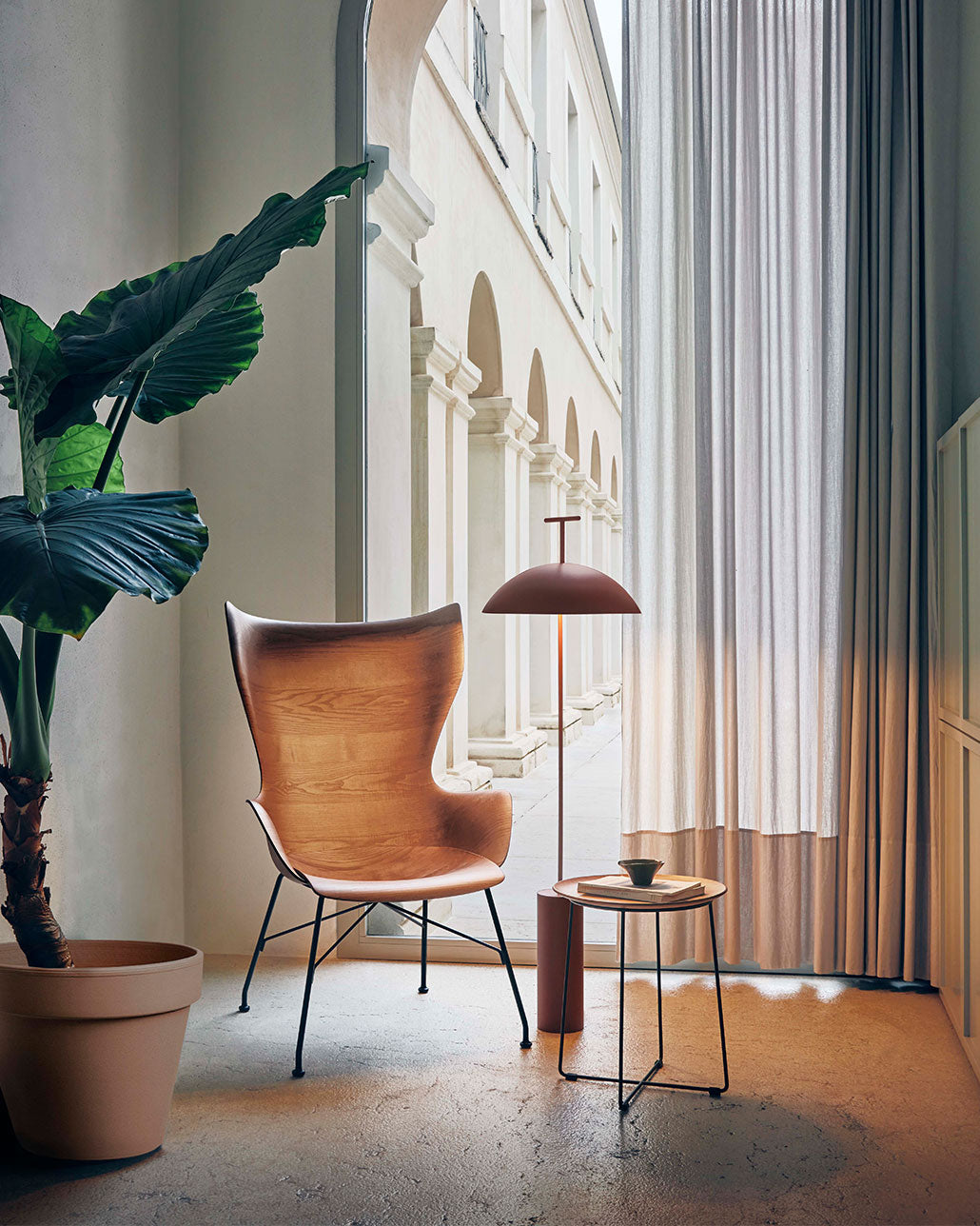 Modern Wood Floor Lamp with 15.7-Inch Shade