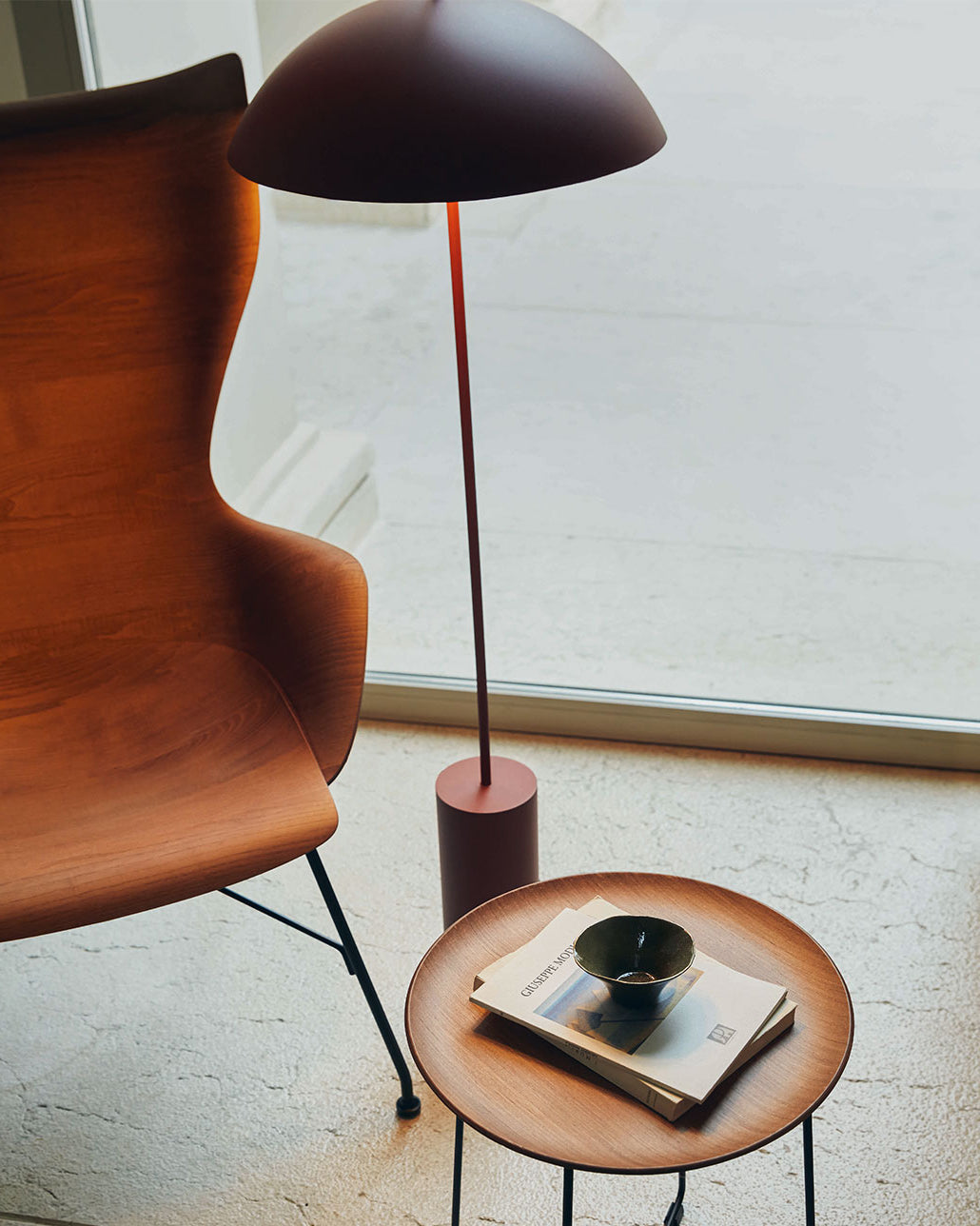 Modern Wood Floor Lamp with 15.7-Inch Shade