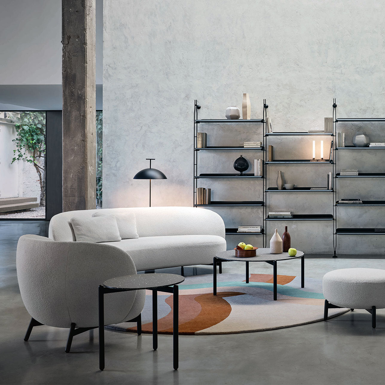 Modern Wood Floor Lamp with 15.7-Inch Shade