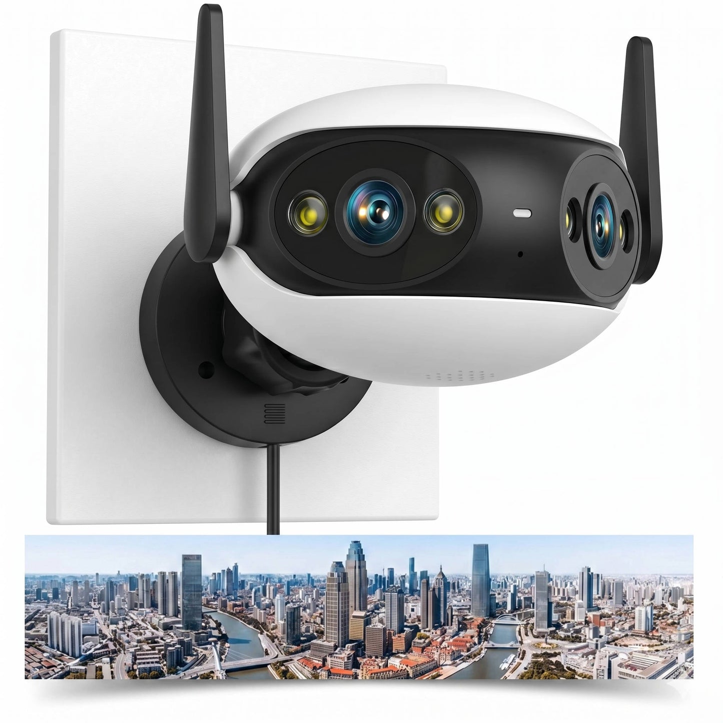 4K 180 Degree Outdoor WiFi Security Camera with Night Vision and Motion Detection