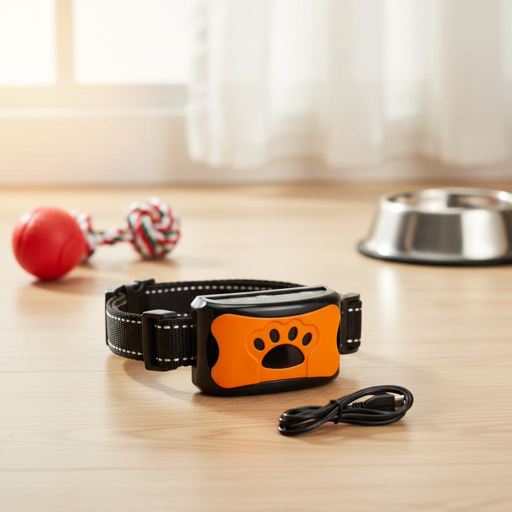 No-Shock Adjustable Anti-Bark Dog Collar with Sound and Vibration