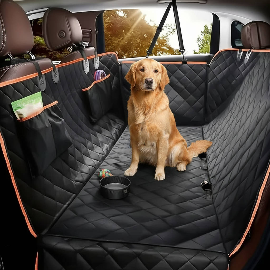 Waterproof Dog Car Seat Protector with Scratch-Resistant Hammock Design