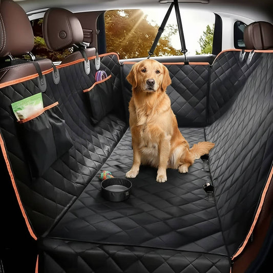 Waterproof Dog Car Seat Protector with Scratch-Resistant Hammock Design