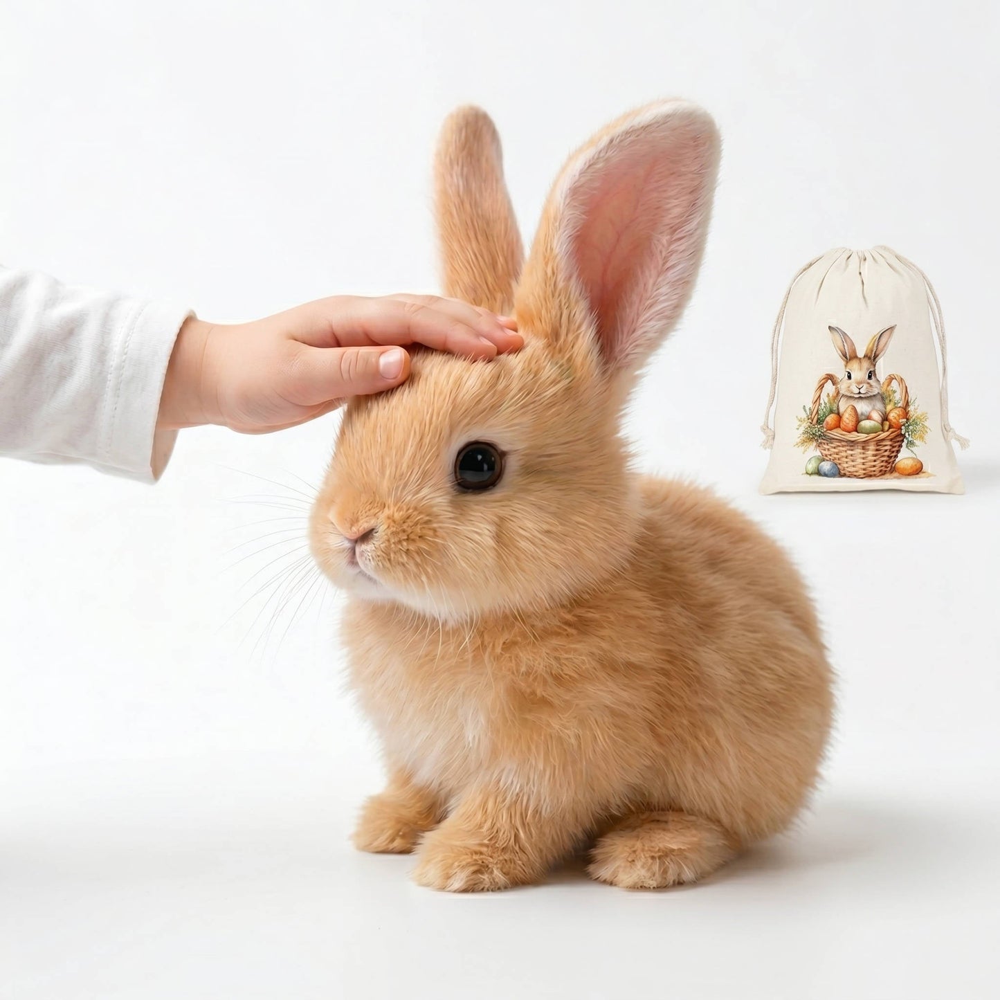 Interactive Plush Bunny Toy with Voice Recognition and Touch Sensors