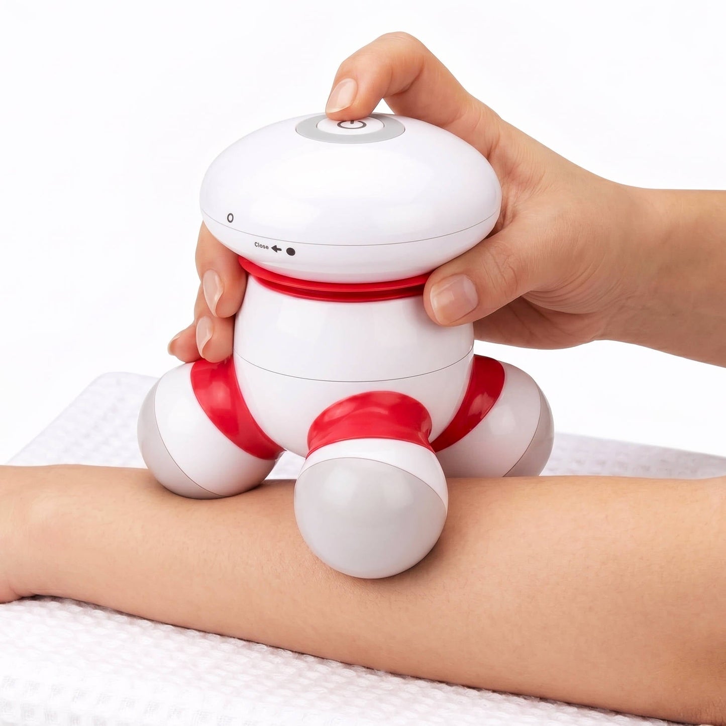 Portable Mini Handheld Vibrating Body Massager with LED Light for Pain Relief