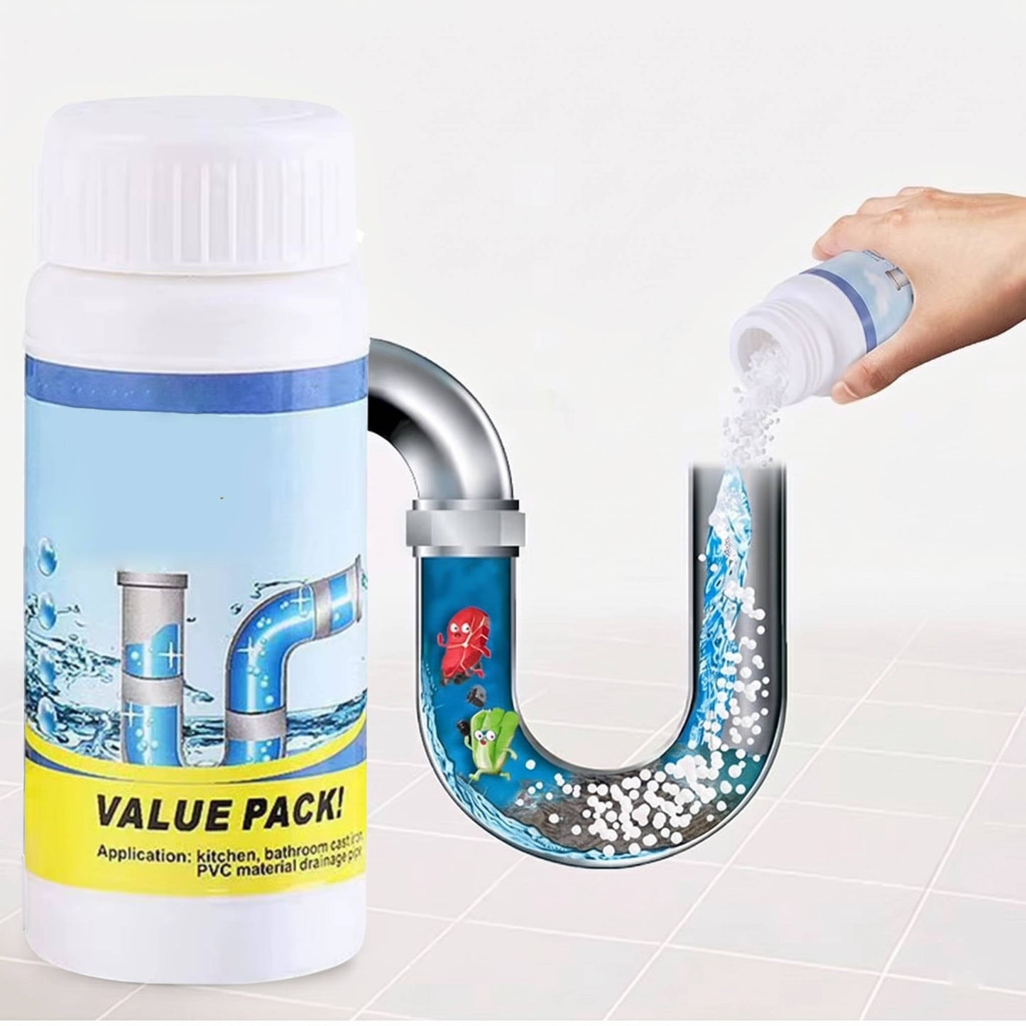Fast Acting Foam Drain Cleaner for Stubborn Clogs and Odor Control