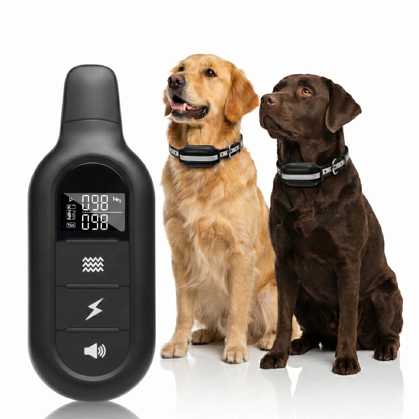 Electric Dog Training Collar with Remote, Beep, Vibration, Adjustable Static Levels, IPX7 Waterproof, Rechargeable, Multi-Dog Support
