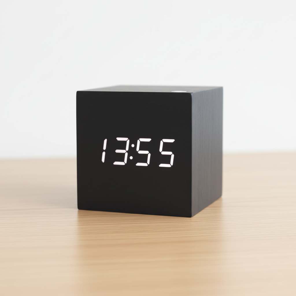 Minimalist Wood Digital Table Clock