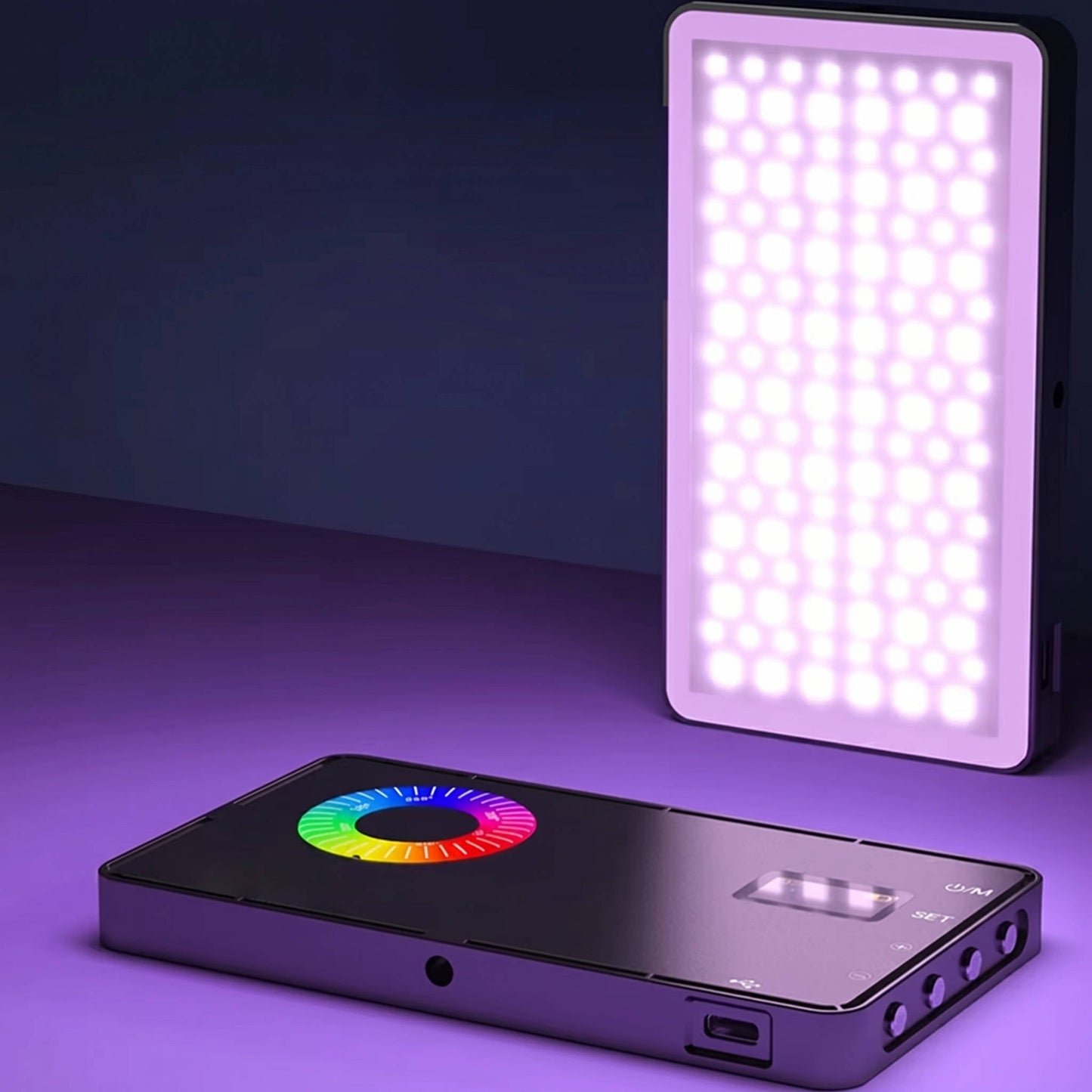 USB Rechargeable RGB Photography Light for Live Streaming and Vlogging