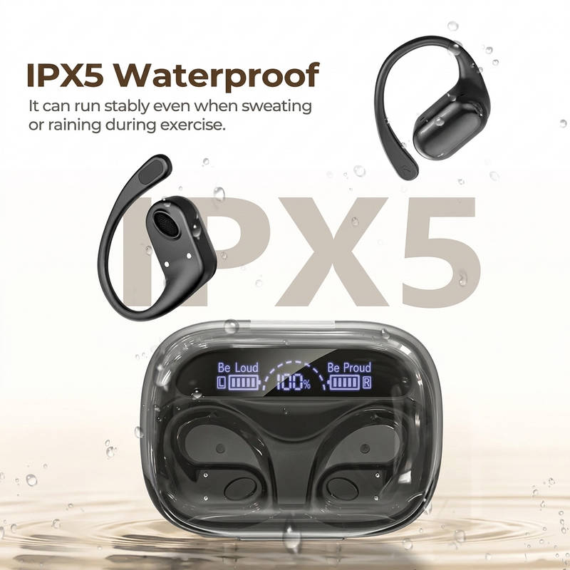 Wireless Earbuds with Power Bank Charging Case, IPX5 Waterproof Bluetooth 6.0 Sports Headphones