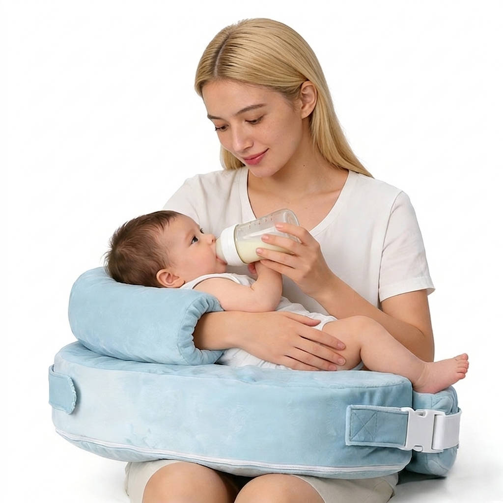 Adjustable Wraparound Nursing Pillow with Lumbar Support for Breastfeeding