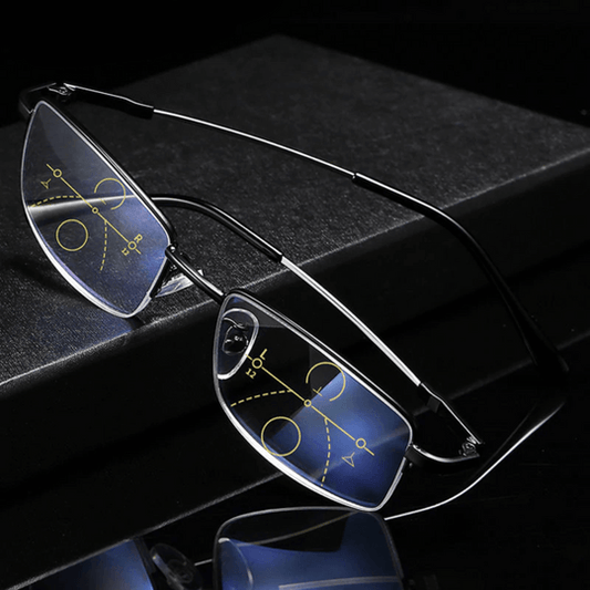 Lightweight Progressive Smart Glasses with Light-Adaptive Lenses