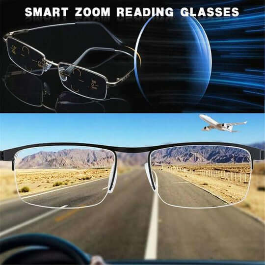 Lightweight Progressive Smart Glasses with Light-Adaptive Lenses