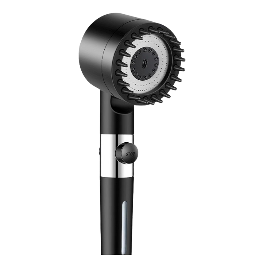 High-Pressure Massage Showerhead with Multiple Settings