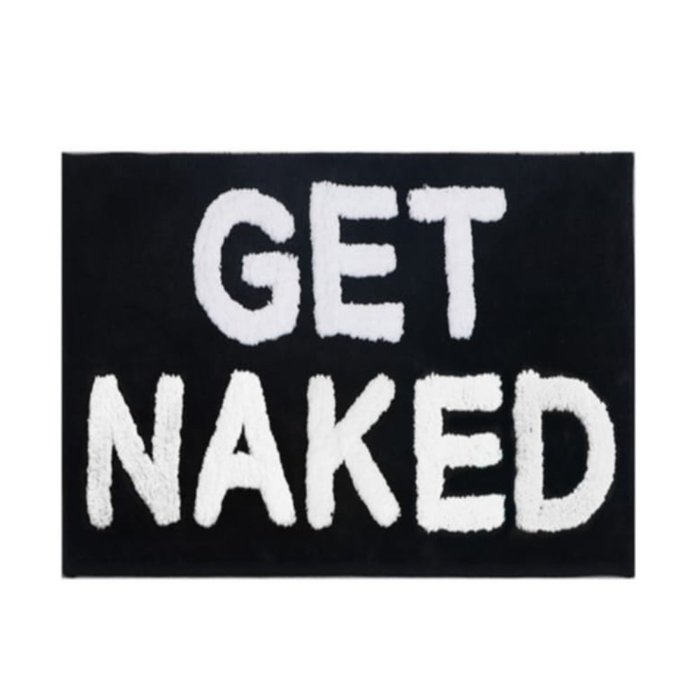 Funny Non-Slip Bathroom Mat - Get Naked Design