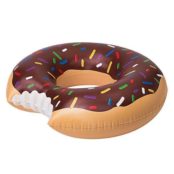 Giant Strawberry Chocolate Donut Pool Float