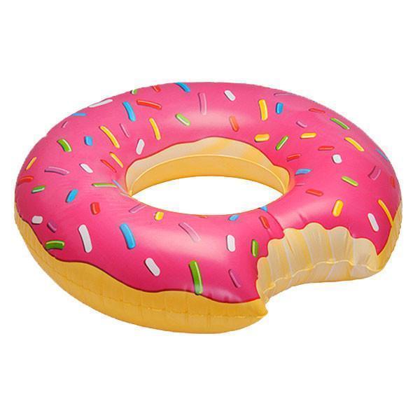 Giant Strawberry Chocolate Donut Pool Float