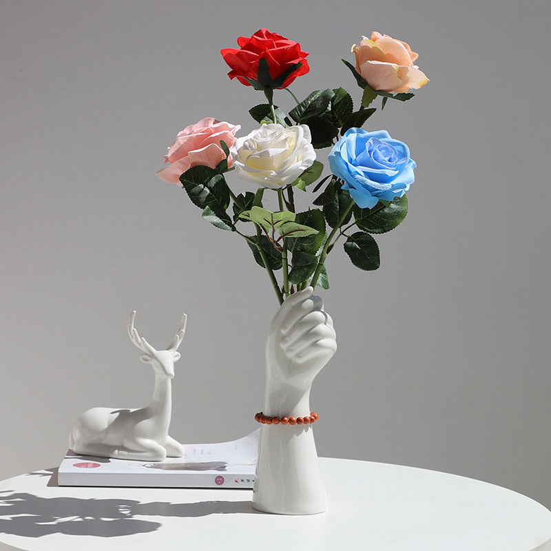 Ceramic Decorative Vase for Fresh or Dried Flowers
