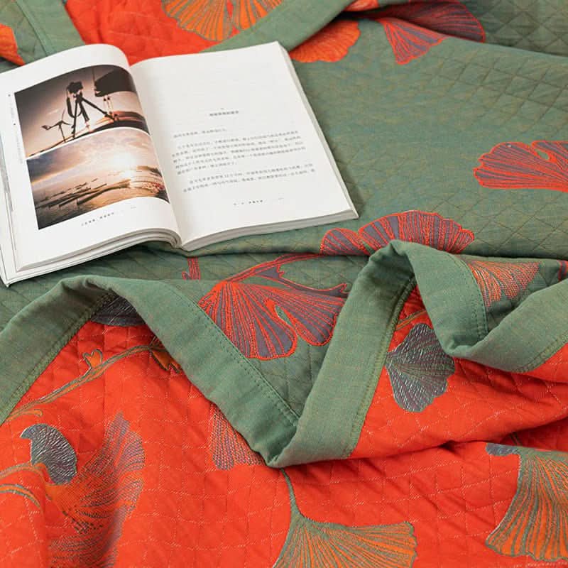 Reversible Botanical Cotton Bedding Set
