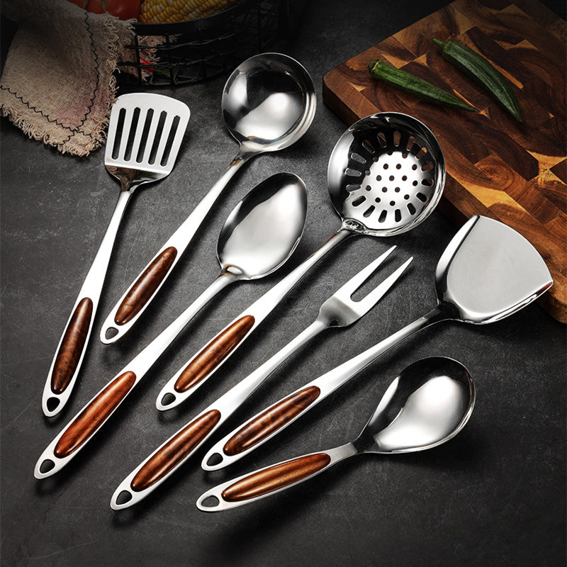 Ergonomic Stainless Steel Kitchen Tool Set, 5-Piece