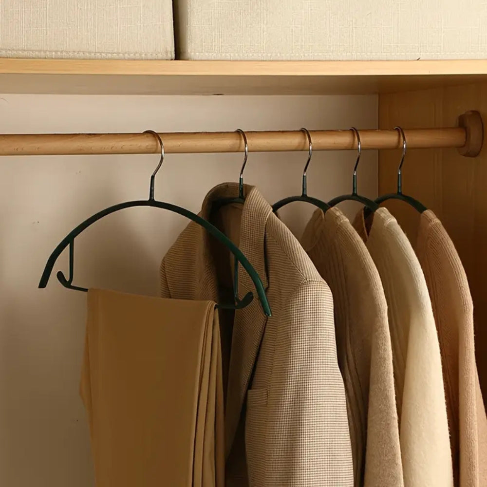 Soft-Touch Non-Slip Clothes Hangers for Coats and Dresses