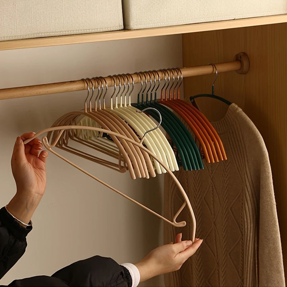 Soft-Touch Non-Slip Clothes Hangers for Coats and Dresses