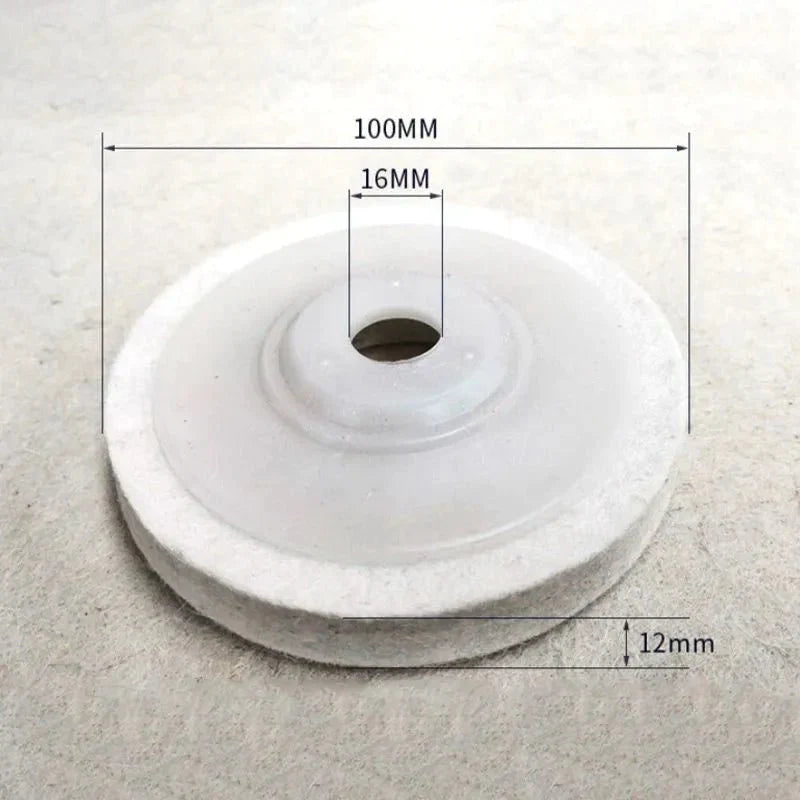 Round Polishing Disc for Angle Grinders - Soft Fiber Surface for Cars and Metal