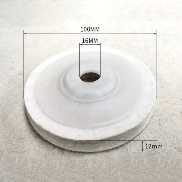 Round Polishing Disc for Angle Grinders - Soft Fiber Surface for Cars and Metal