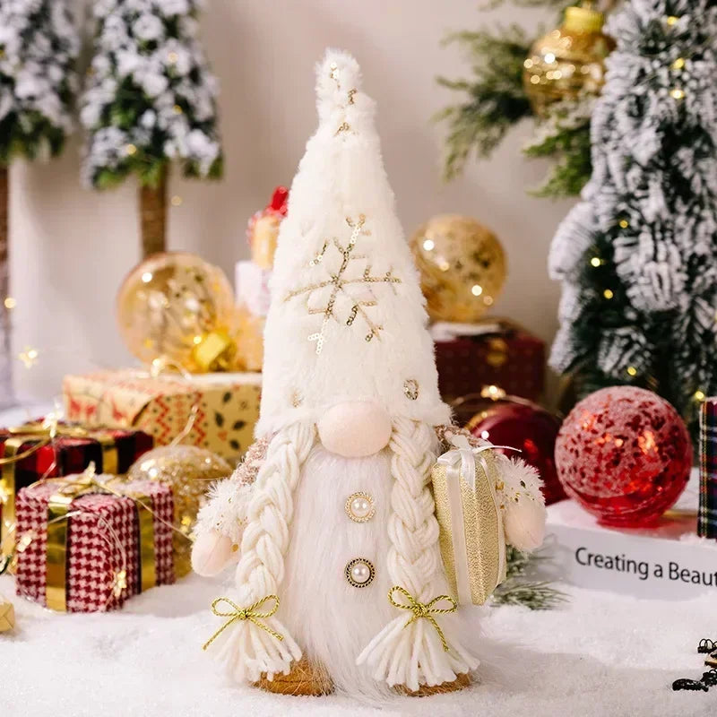 LED Knitted Christmas Gnome with Night Light