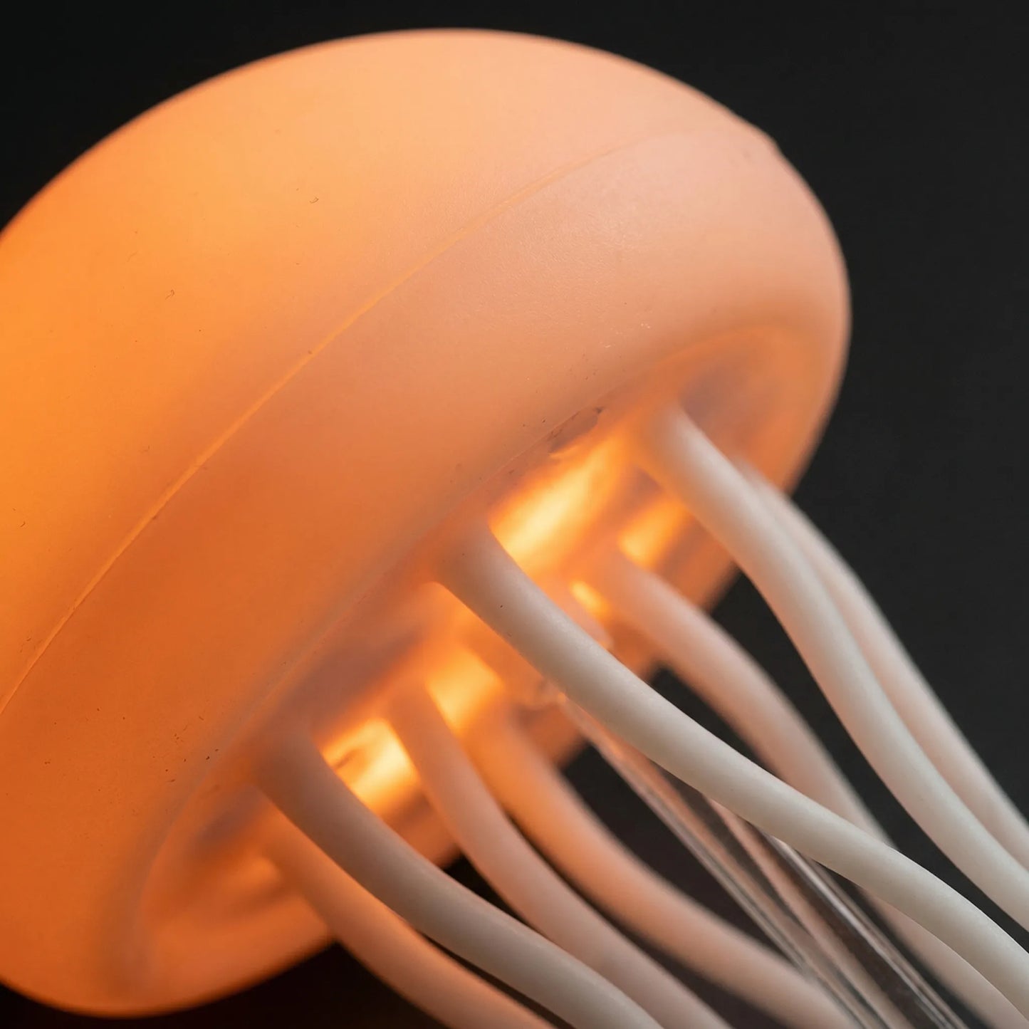 Color-Changing Jellyfish LED Table Lamp with Voice Control