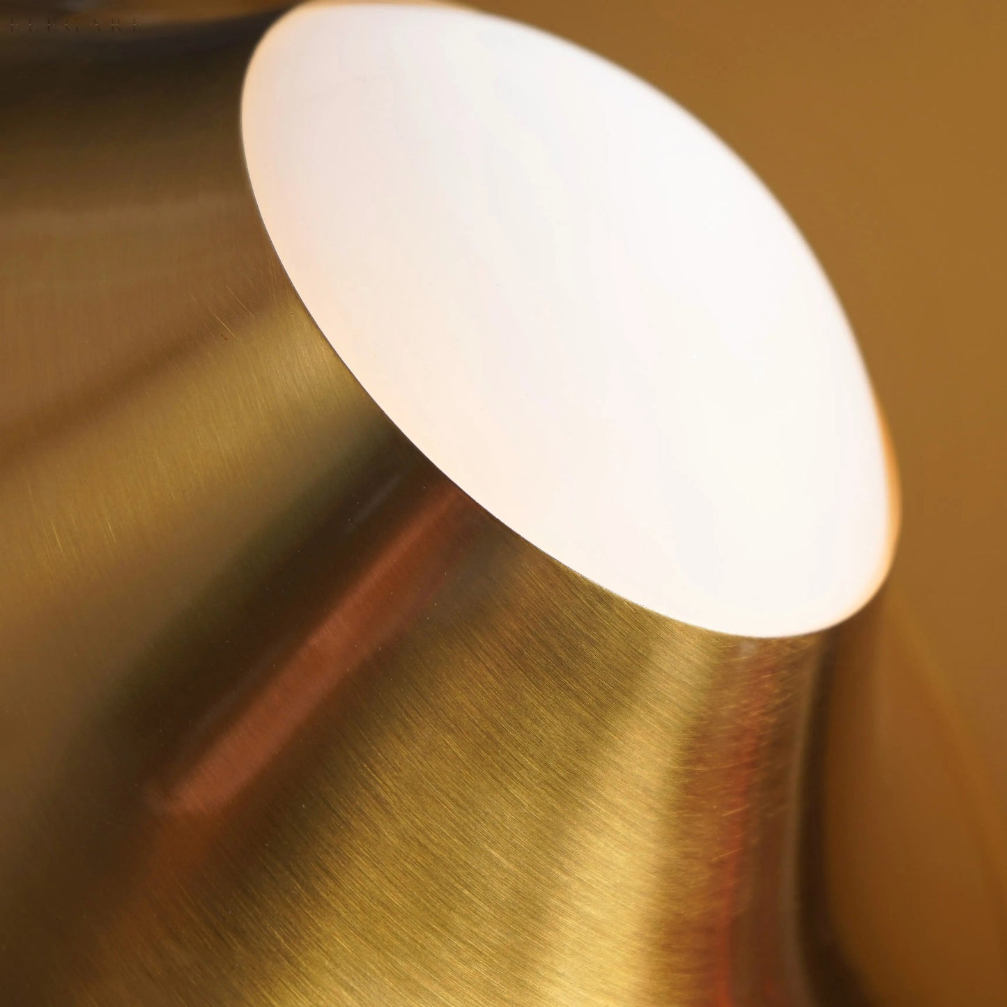Gold Table Lamp with LED Lighting, Scandinavian Spherical Design