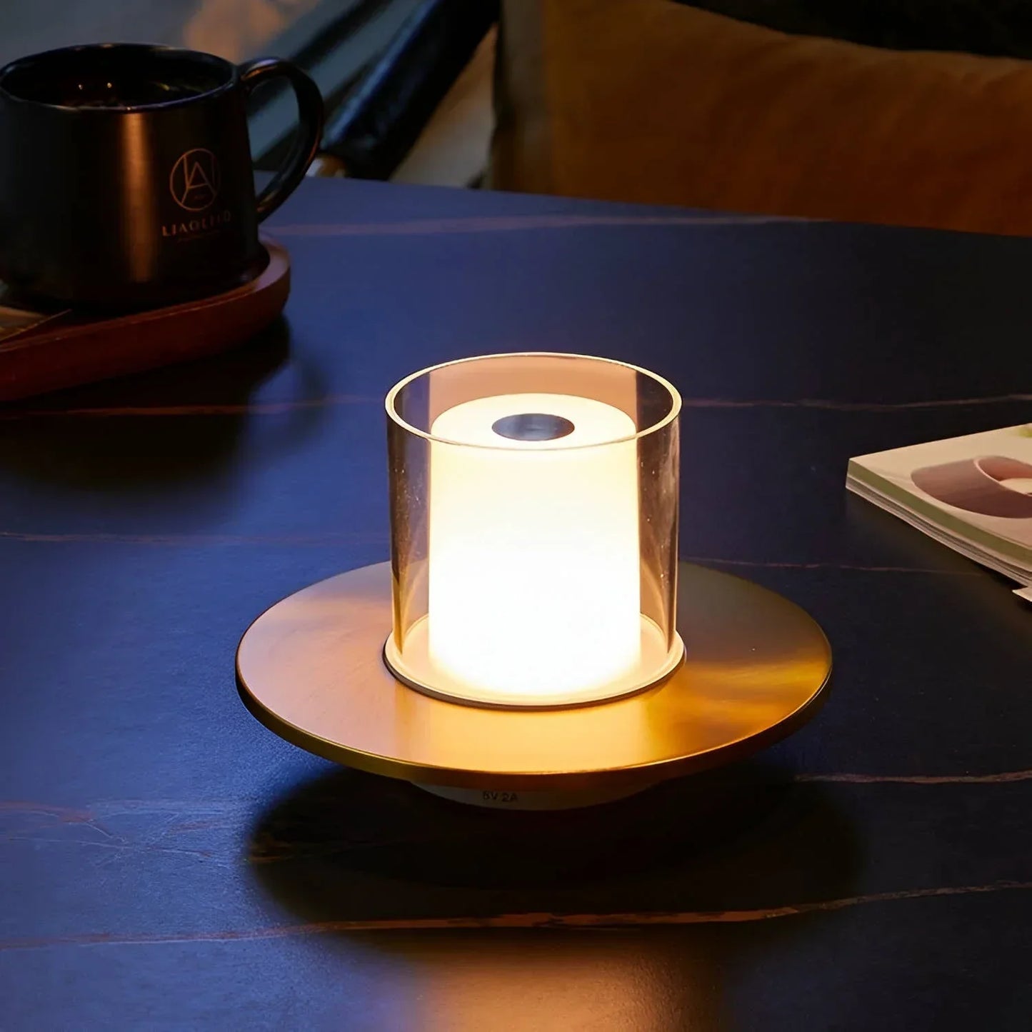 Rechargeable Touch Control Table Lamp with Adjustable Brightness