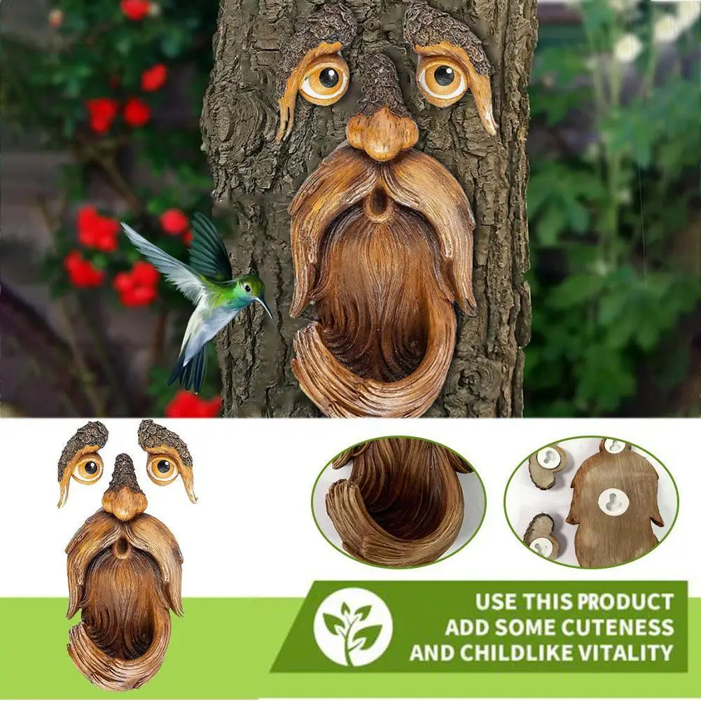 Old Man Tree Face Garden Decoration