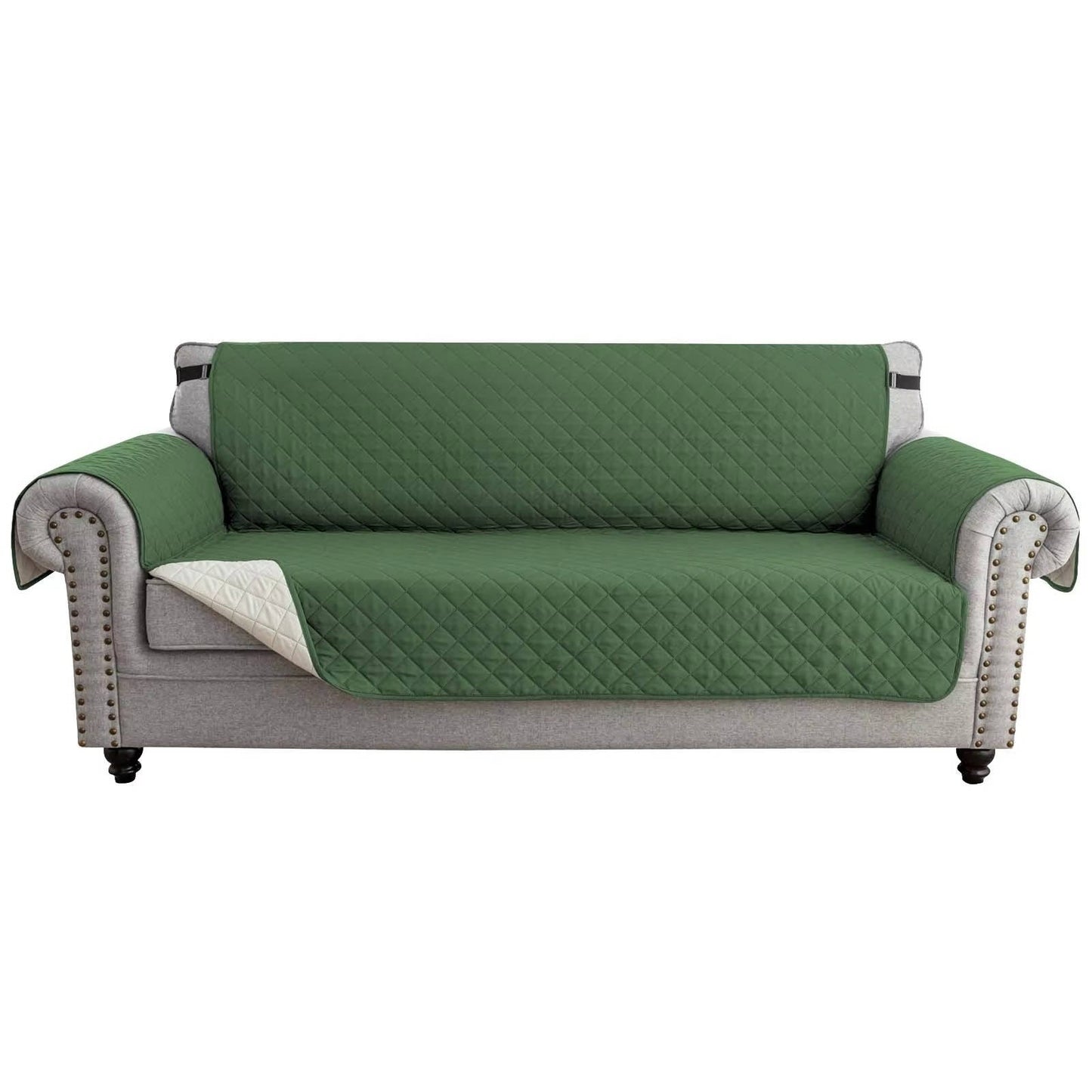 Reversible Water Resistant Sofa Cover for 3 Cushion Couch