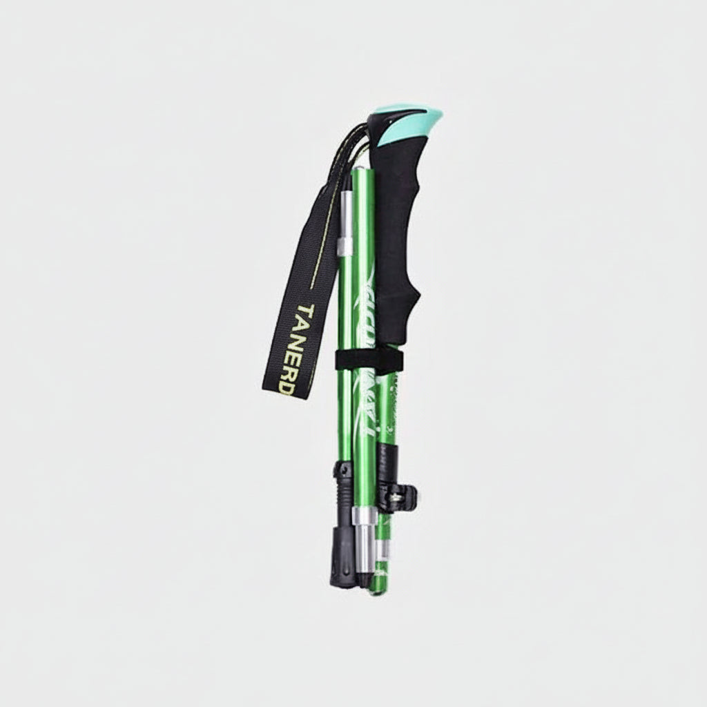 Adjustable Lightweight Aluminum Trekking Poles - Foldable Telescopic Hiking Support