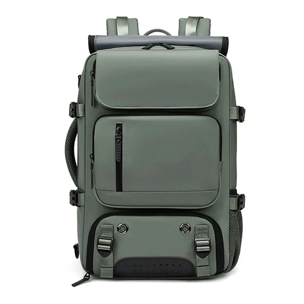 Waterproof Travel Backpack with USB Charging Port and Shoe Compartment