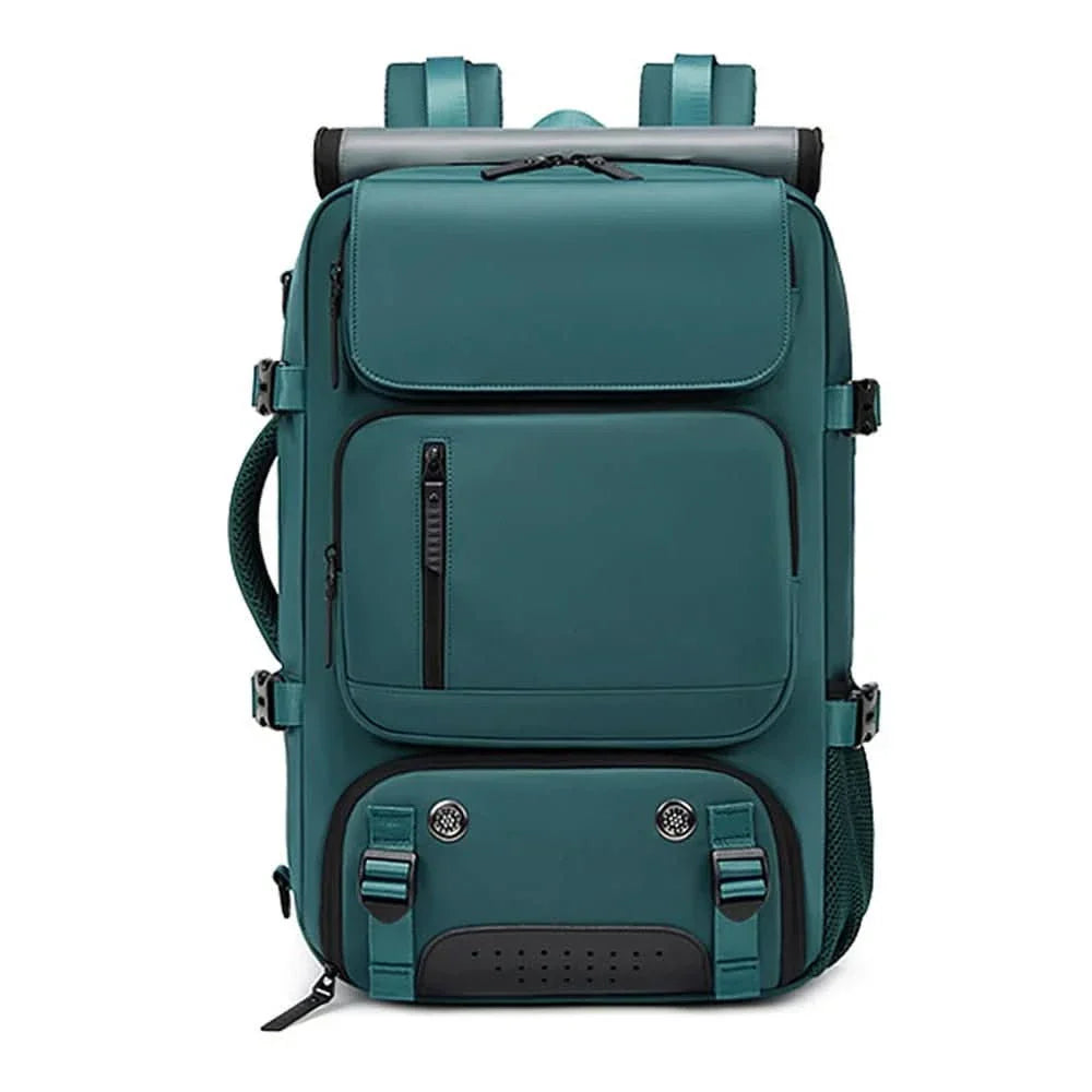 Waterproof Travel Backpack with USB Charging Port and Shoe Compartment