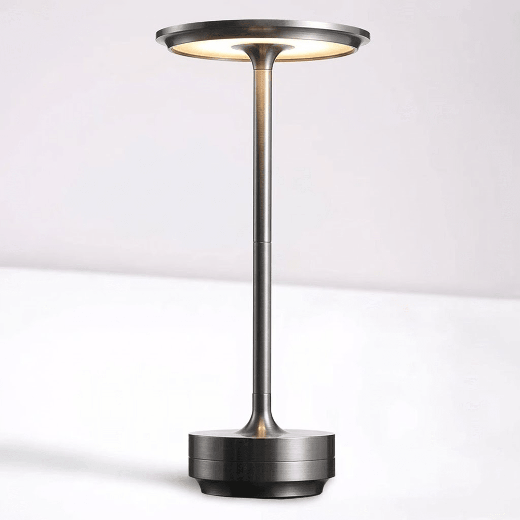 Rechargeable LED Touch Control Table Lamp in Metal
