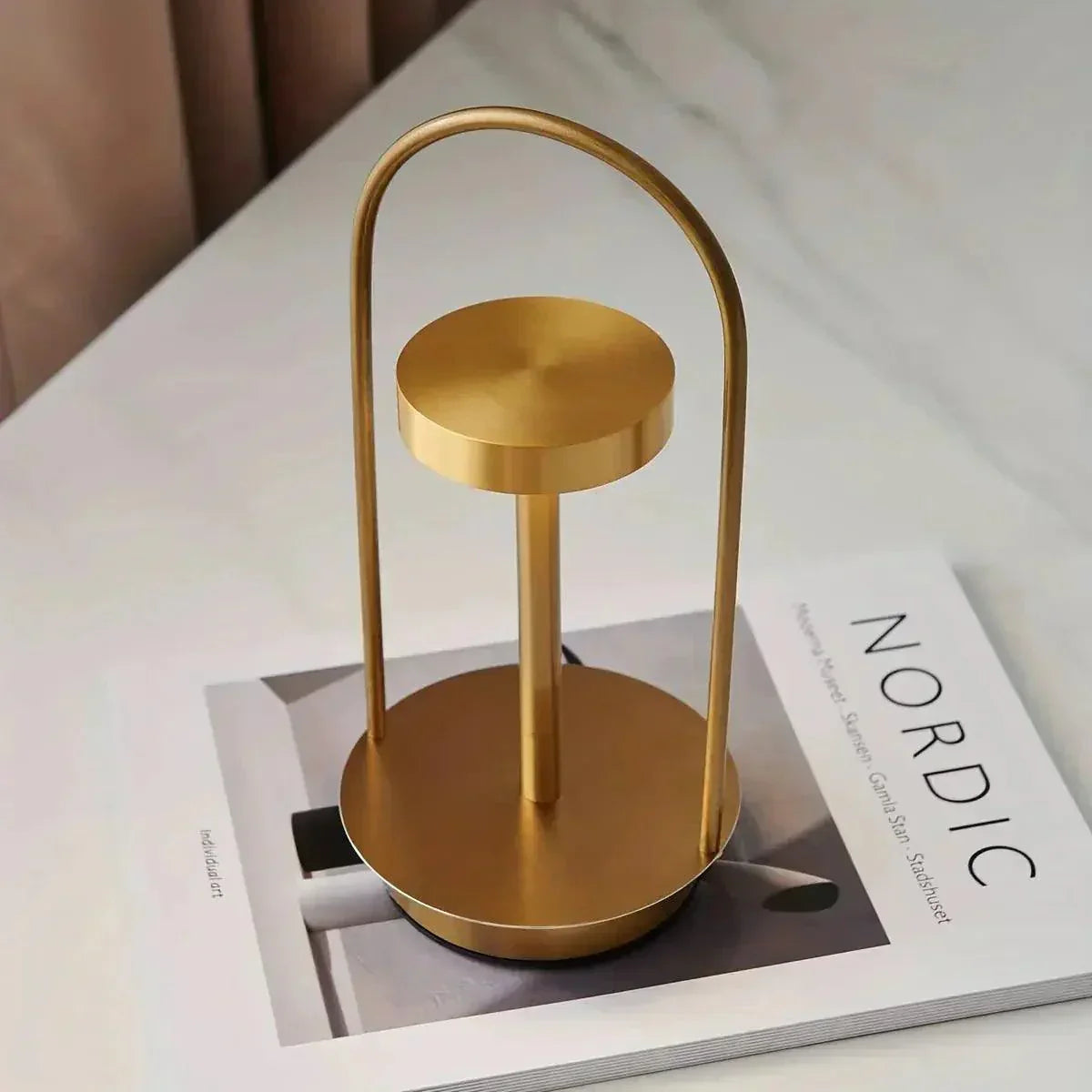 Dimmable Rechargeable Retro Table Lamp with Touch Control
